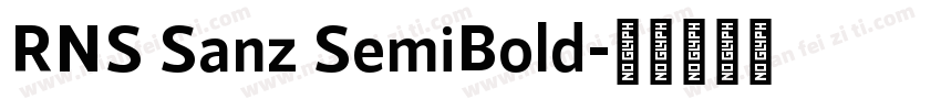 RNS Sanz SemiBold字体转换